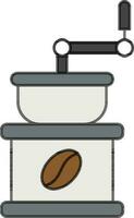 Coffee Grinder Icon in Grey Color. vector