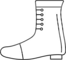 ilustración de bota icono en plano estilo. vector