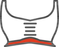 Sports Bra Icon in Flat Style. vector