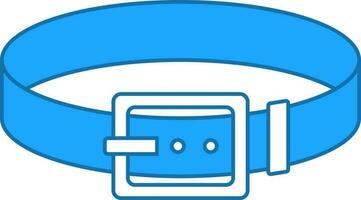 Blue And White Belt Icon Or Symbol. vector