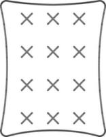 Biscuit Icon In Thin Line. vector