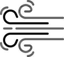 Wind Icon or Symbol in Black Color. vector