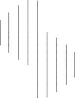 Sound Wave Or Frequency Icon In Black Line Art. vector