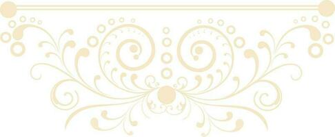 Creative hand drawn vintage floral design. vector