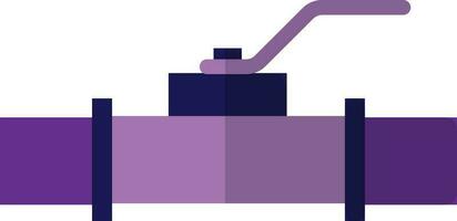 ilustración de un púrpura válvula tubo. vector