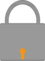 Illustration of lock icon for multimedia concept. vector