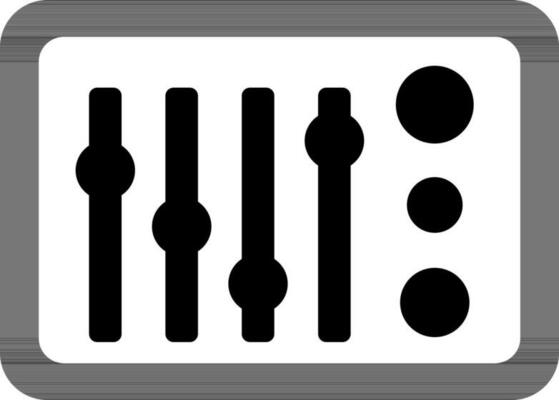 Audio or Sound Mixer sign or symbol.