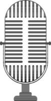 Illustration of Microphone symbol. vector