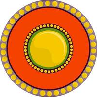 Illustration of circular design pattern. vector