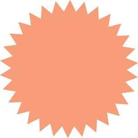Flat style sticker, tag or label design. vector