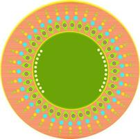 Abstract desing pattern of rangoli. vector