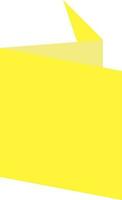 Flat illustration of yellow tag design. vector