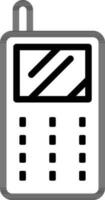 WalkieTalkie Icon In Line Art. vector