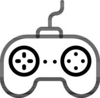 Joystick Or Gamepad Icon In Black Line Art. vector