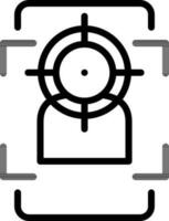 Photo Capture Or Target In Smartphone Icon. vector
