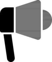 Glyph Loudspeaker Icon in Flat Style. vector