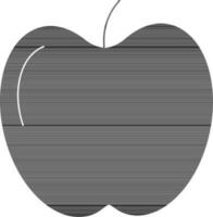 manzana icono o símbolo en negro color. vector