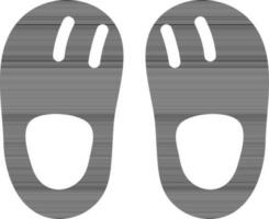 Glyph Soft Shoes Icon in Flat Style. vector