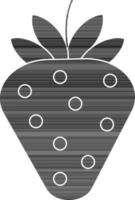 Isolated Strawberry Icon in Glyph Style. vector