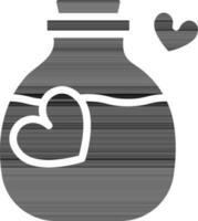 Love Potion Icon in Glyph Style. vector