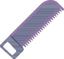 Flat style hacksaw in purple color. vector