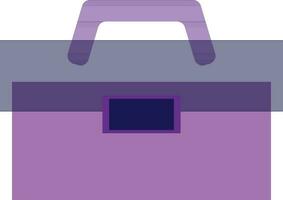 Illustration of a bag in purple color. vector