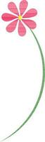 Isolated illustration of flower. vector
