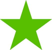 verde silueta de estrella elemento. vector
