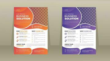 Corporate Business Flyer Template Design vector