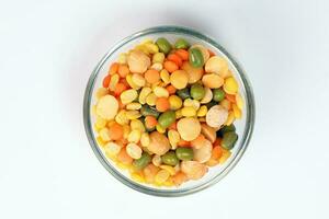 Masur Moong mung boot chana chickpea pea yellow red green dal photo