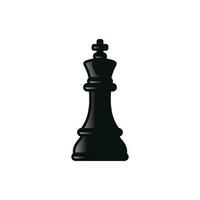 King chess icon isolated on white background vector