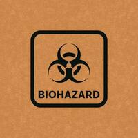 Biohazard packaging mark icon symbol vector