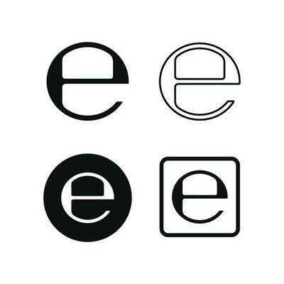 Estimated mark icon isolated on white background