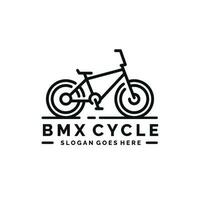 bmx bicicleta logo diseño vector ilustración