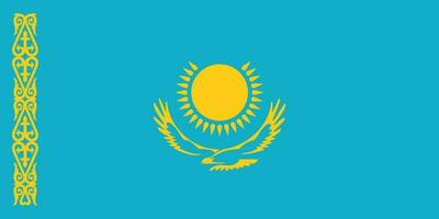 Flag of Kazakhstan.National flag of Kazakhstan vector