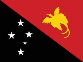 Flag of Papua New Guinea.National flag of Papua New Guinea vector