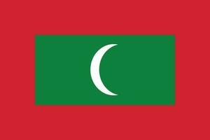 Flag of Maldives.National flag of Maldives vector