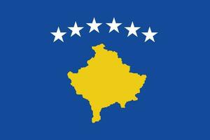 Flag of Kosovo.National flag of Kosovo vector