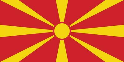 Flag of Macedonia.National flag of Macedonia vector