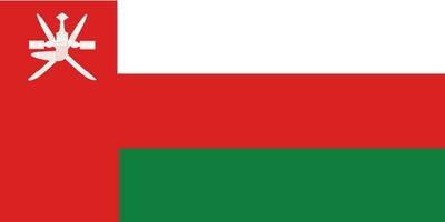 Flag of Oman.National flag of Oman vector