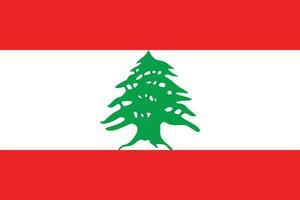 Flag of Lebanon.National flag of Lebanon vector