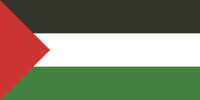 Flag of Palestine.National flag of Palestine vector