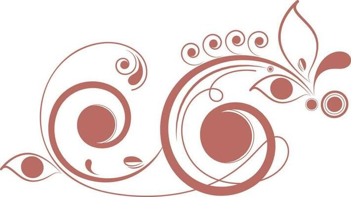Flat style floral design elements.