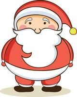 Cute cartoon character of Santa Claus. vector