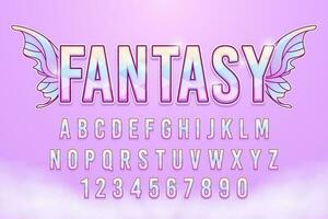 decorative fantasy editable text effect vector design