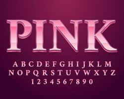 decorative pink editable text effect vector design