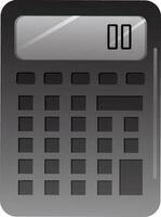 Vector illustration of calculator element in realistic style.