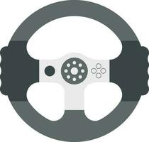 Steering control icon in flat style. vector