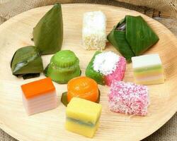 Kuih traditional sweet desert photo