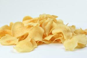 Arrowhead root arrowroot chips traditional for Chinese new year photo